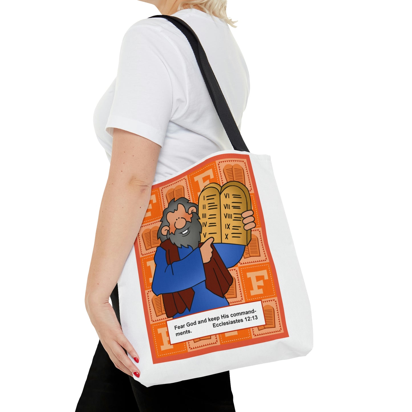 The Bible as Simple as ABC F AOP Tote Bag