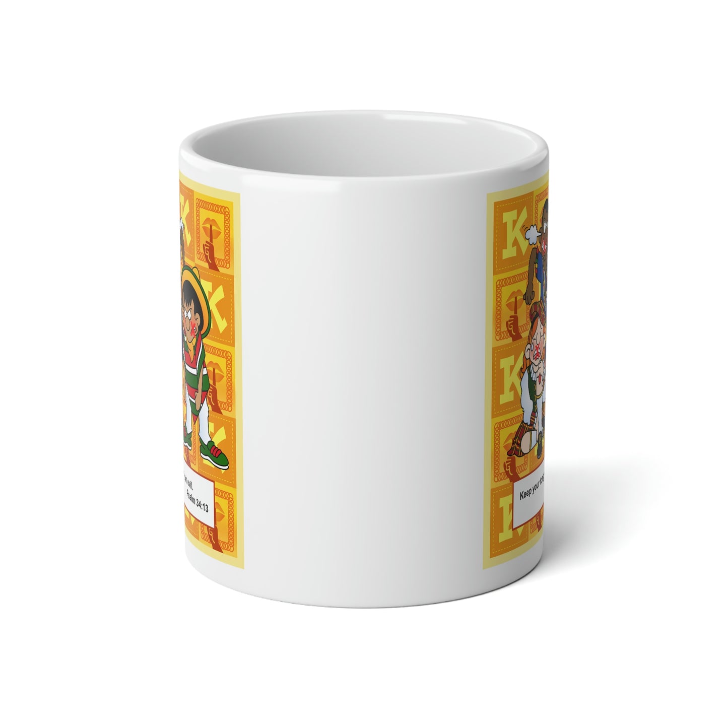 The Bible as Simple as ABC K Jumbo Mug, 20oz