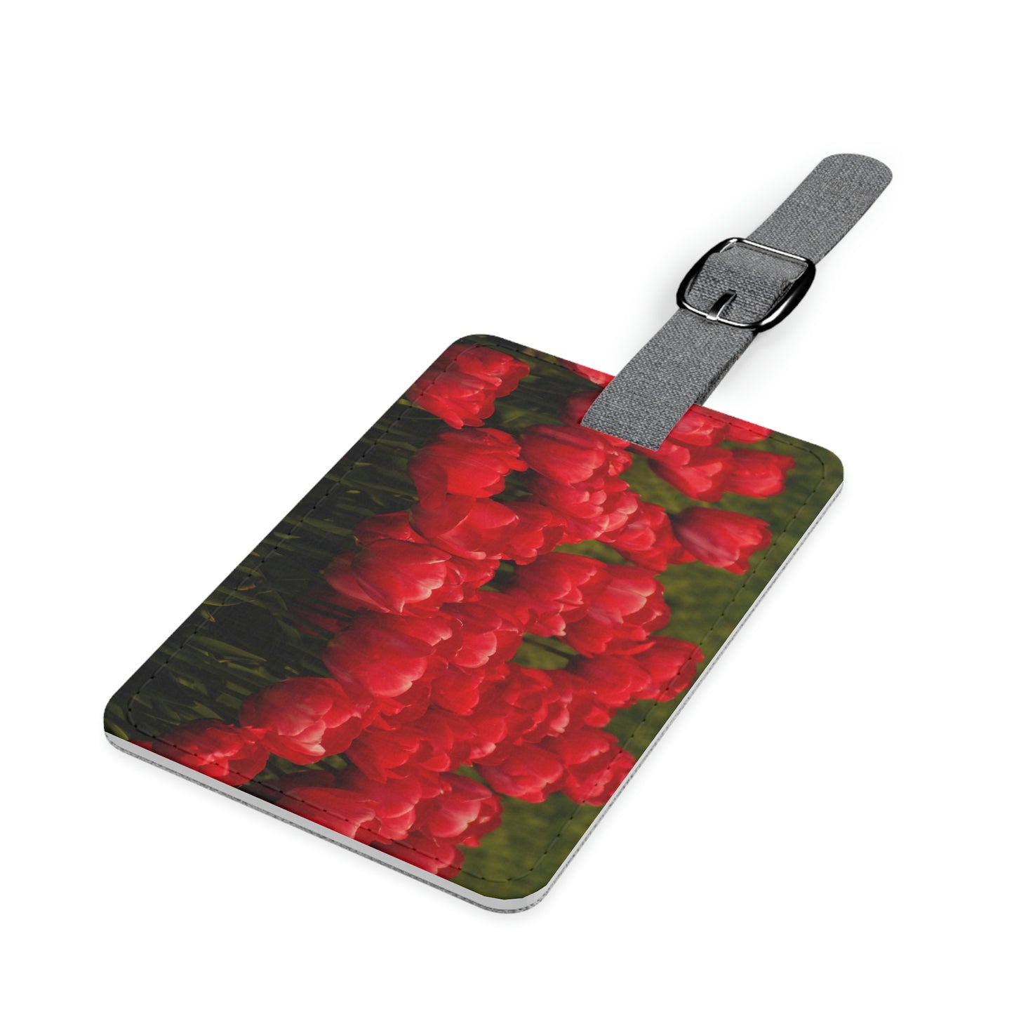 Flowers 22 Saffiano Polyester Luggage Tag, Rectangle