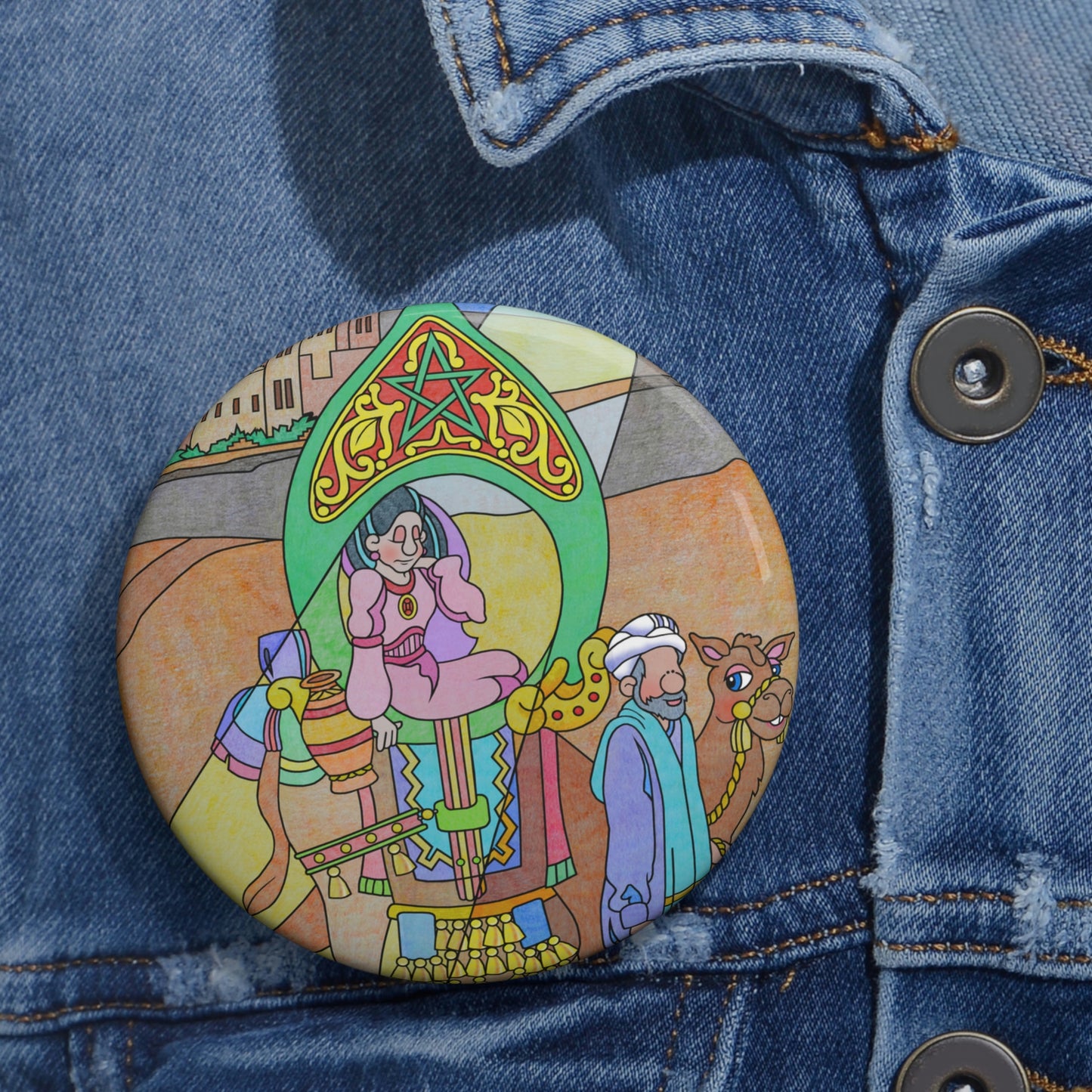The Stone at the Door! Custom Pin Buttons