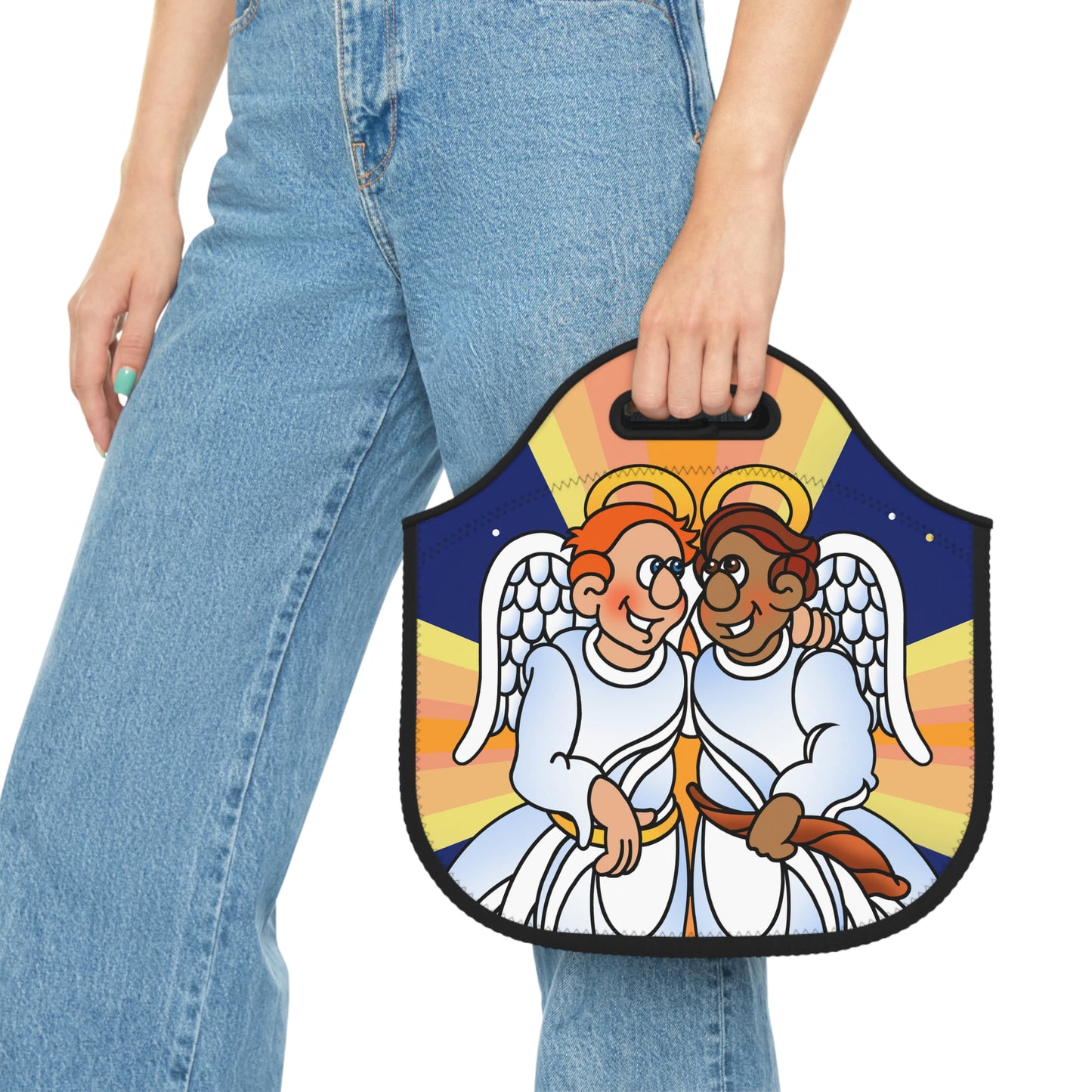 Hark and Harold Angel Sing Neoprene Lunch Bag