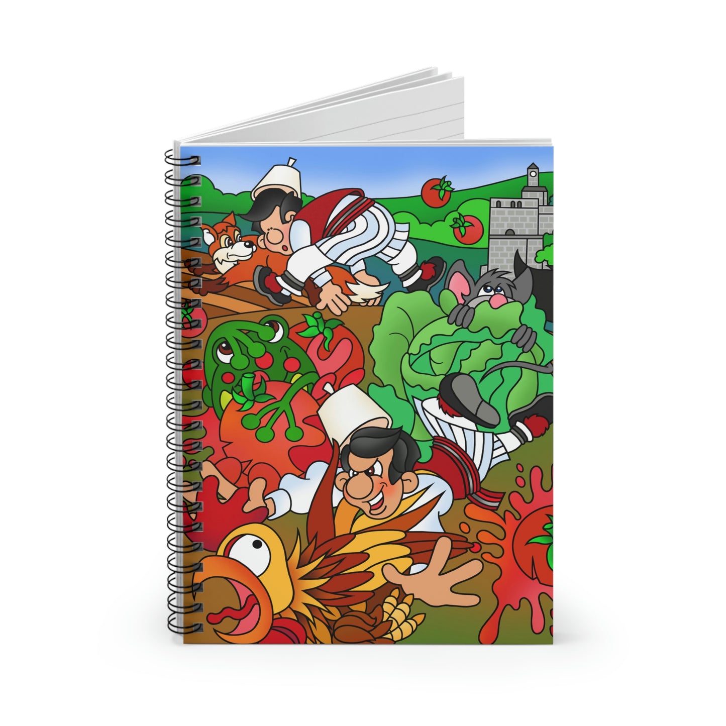 The Half Rooster! Spiral Notebook - Ruled Line