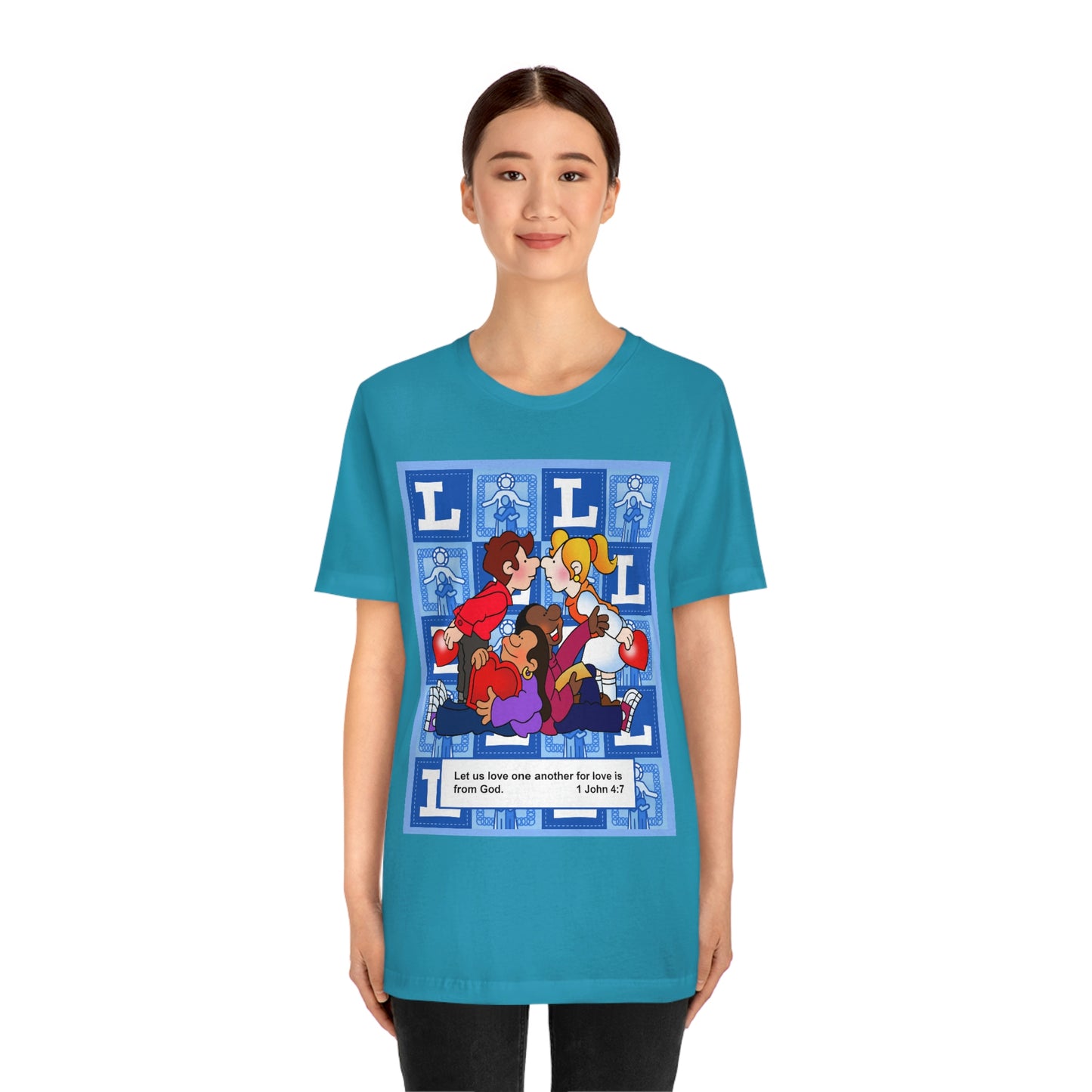 The Bible as Simple as ABC L Unisex Jersey Short Sleeve Tee