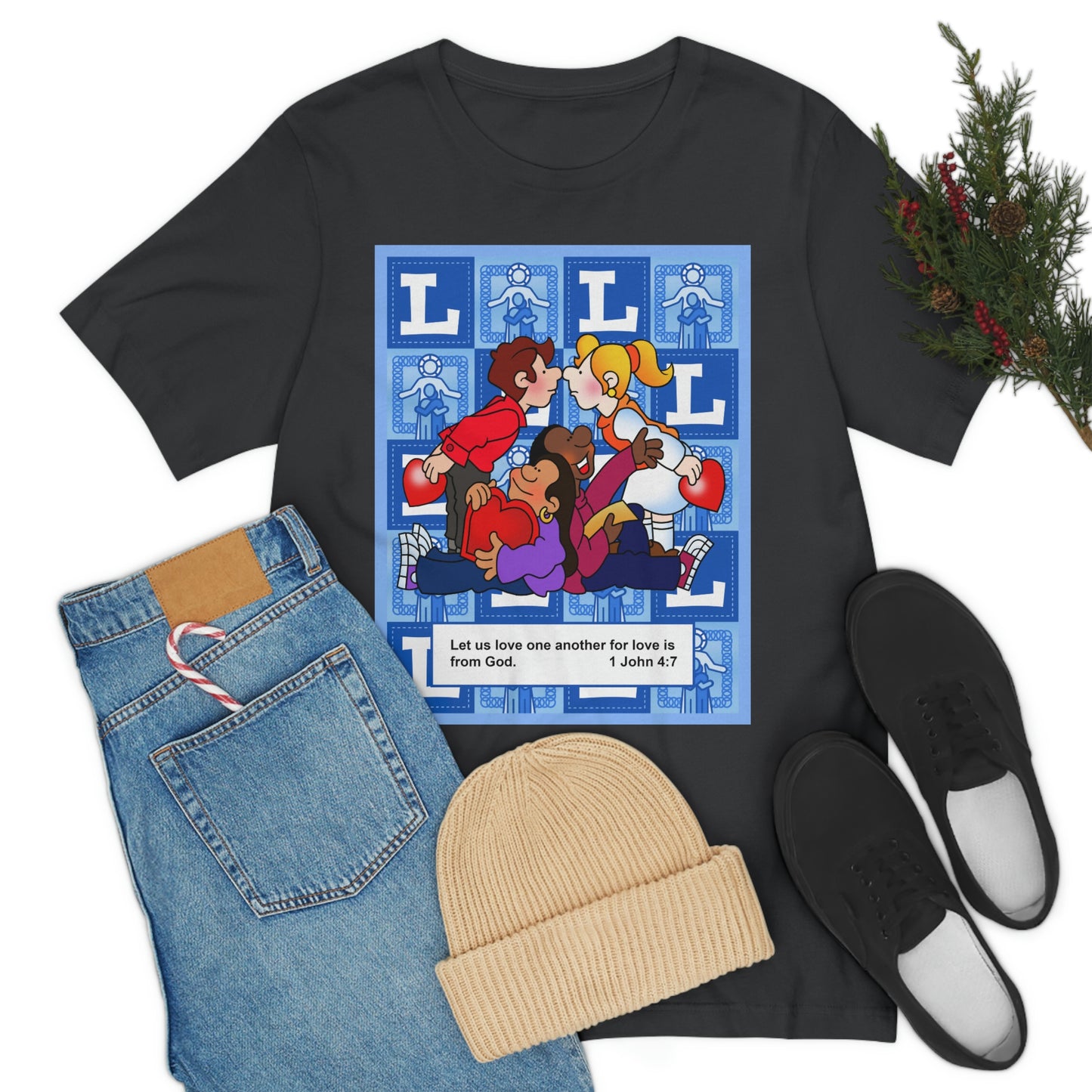 The Bible as Simple as ABC L Unisex Jersey Short Sleeve Tee