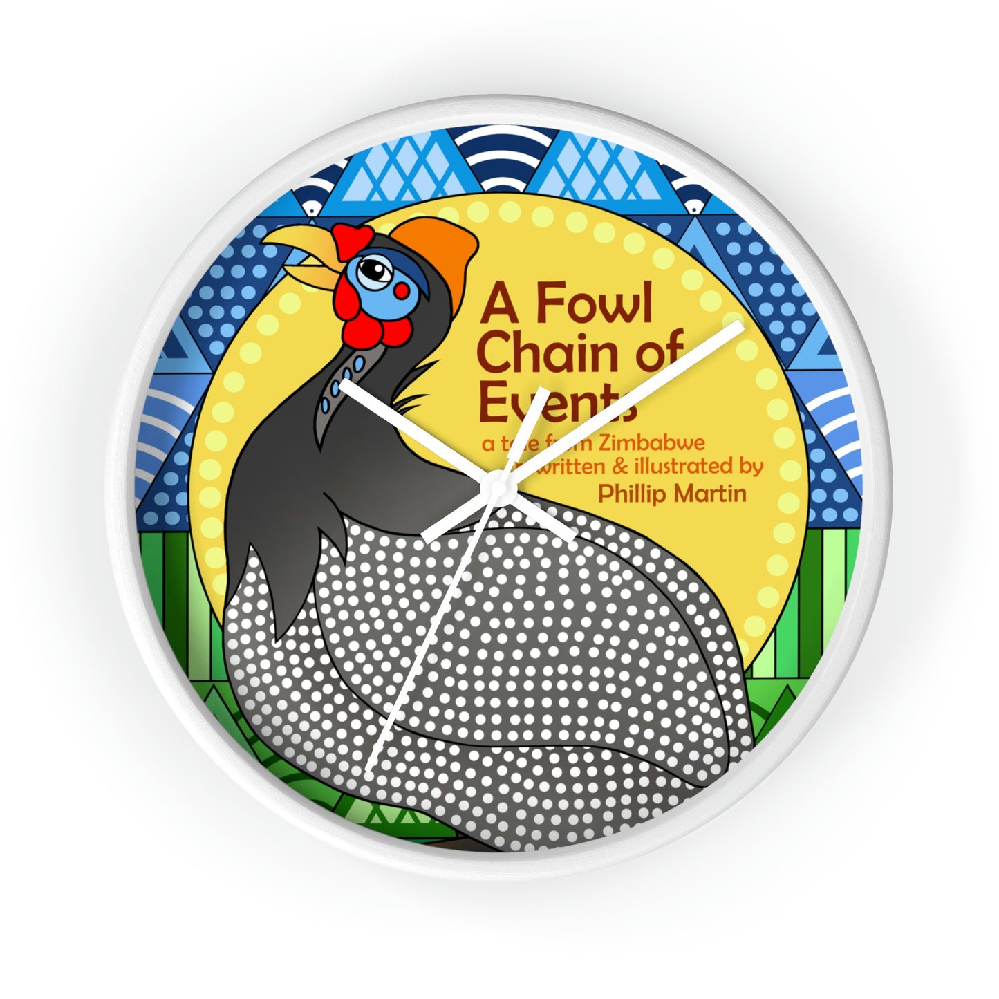 A Fowl Chain of Events Wall clock