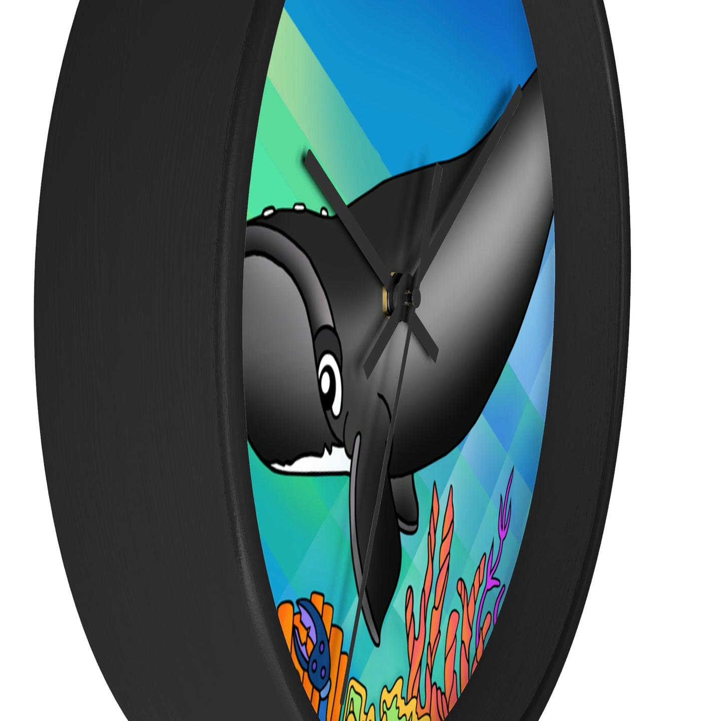 Gray Whale Wall Clock