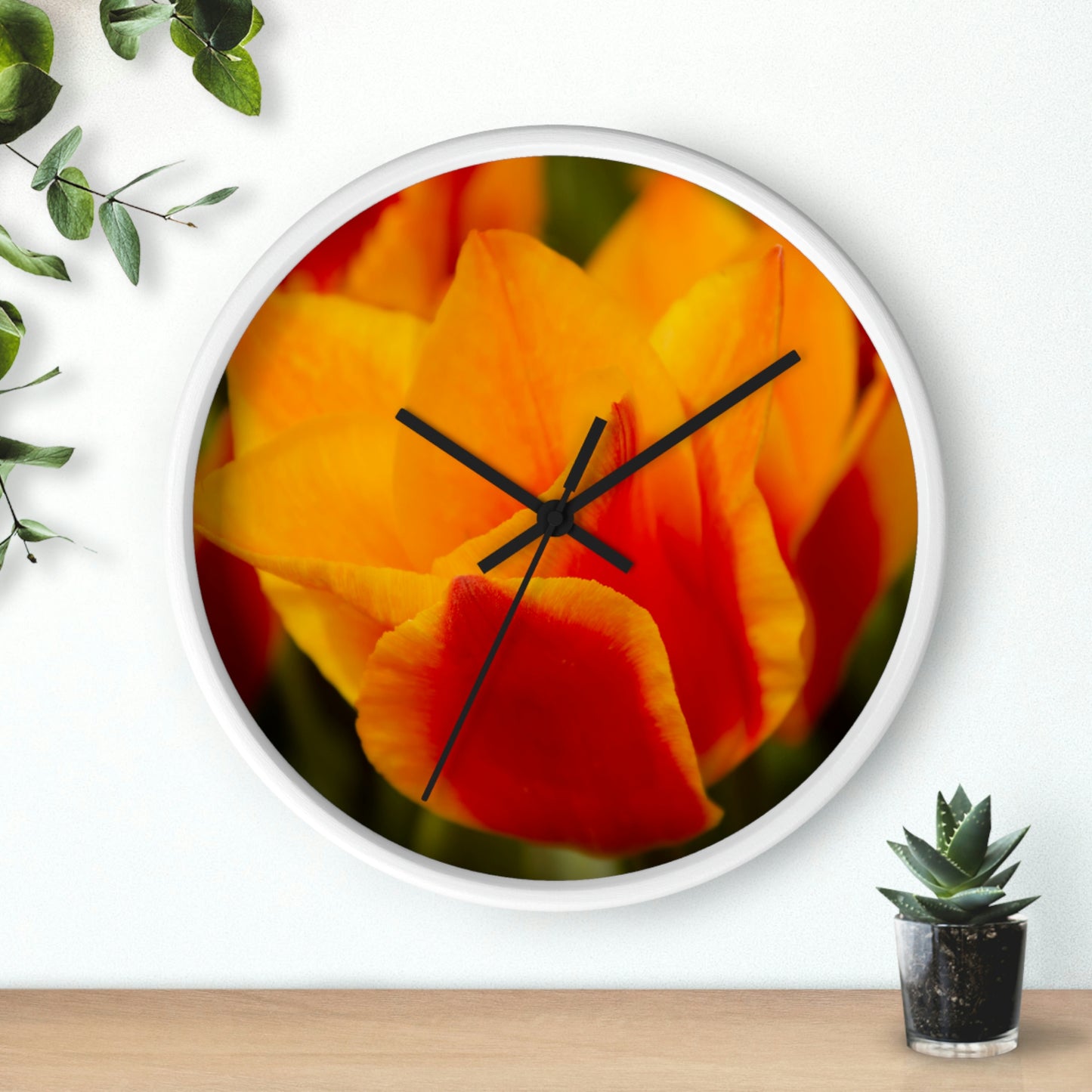Flowers 13 Wall Clock