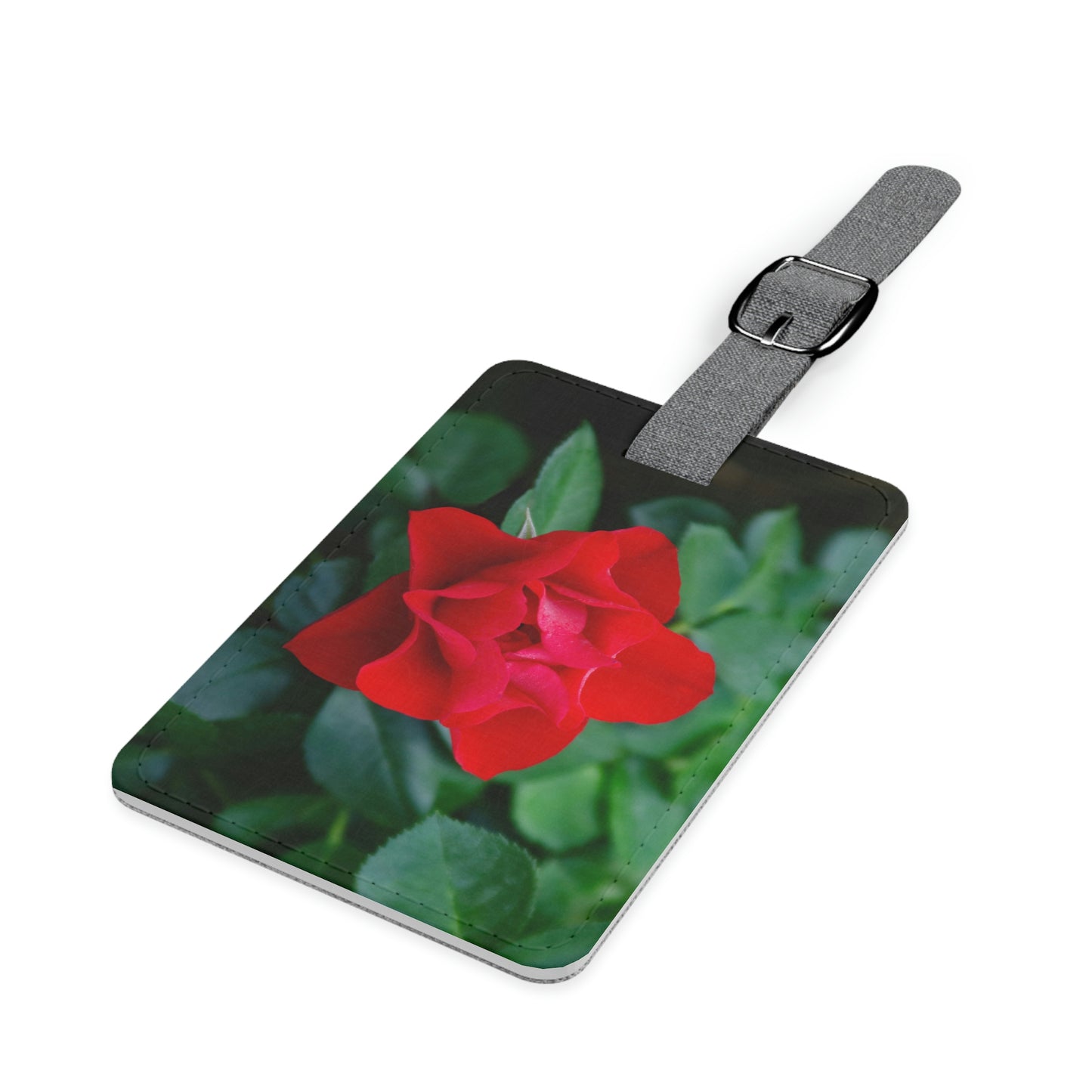 Flowers 07 Saffiano Polyester Luggage Tag, Rectangle