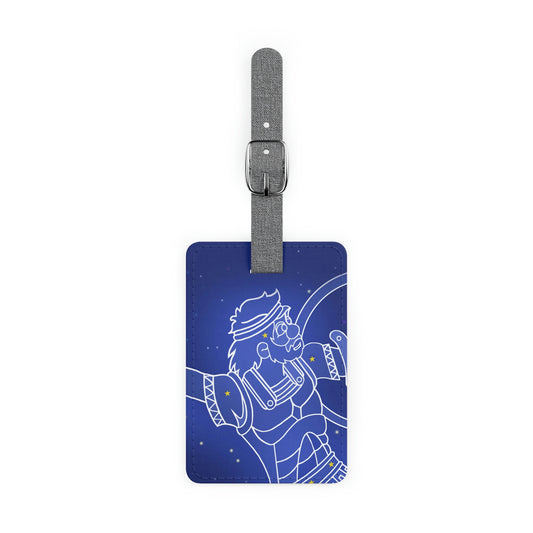 Triple Gratitude with Assorted Monsters!! Saffiano Polyester Luggage Tag, Rectangle