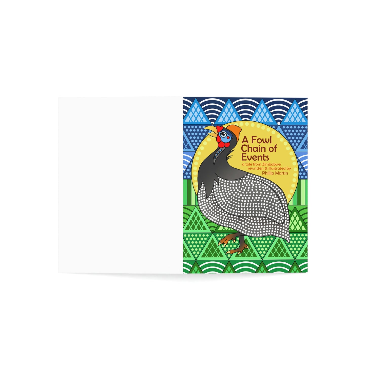 A Fowl Chain of Events Greeting Cards (1, 10, 30, and 50pcs)