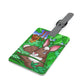 Once Upon East Africa! Saffiano Polyester Luggage Tag, Rectangle