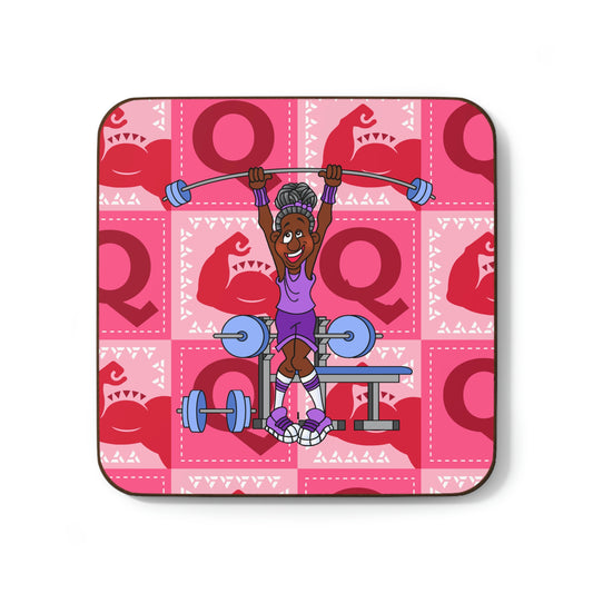 The Bible as Simple as ABC Q Hardboard Back Coaster
