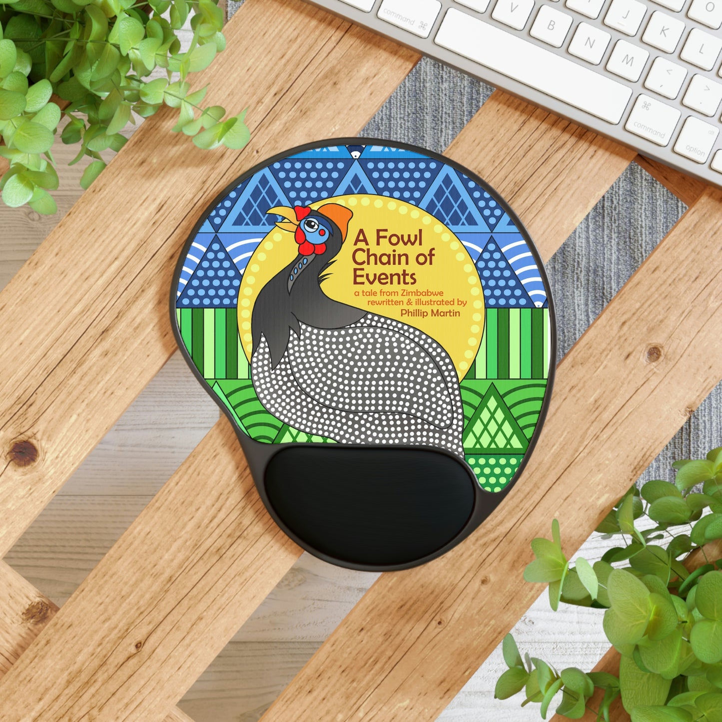 A Fowl Chain of Events Mouse Pad With Wrist Rest