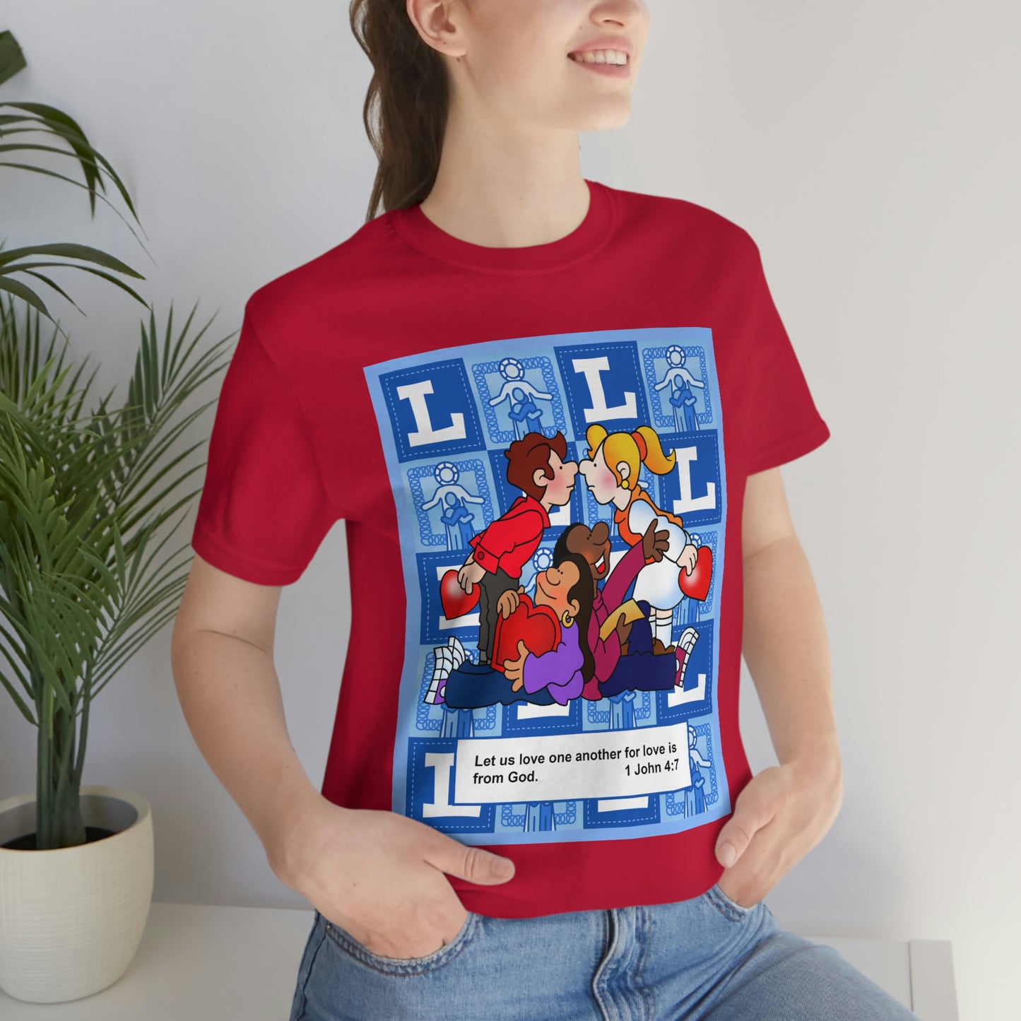 The Bible as Simple as ABC L Unisex Jersey Short Sleeve Tee