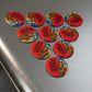 The Half Rooster Button Magnet, Round (1 & 10 pcs)