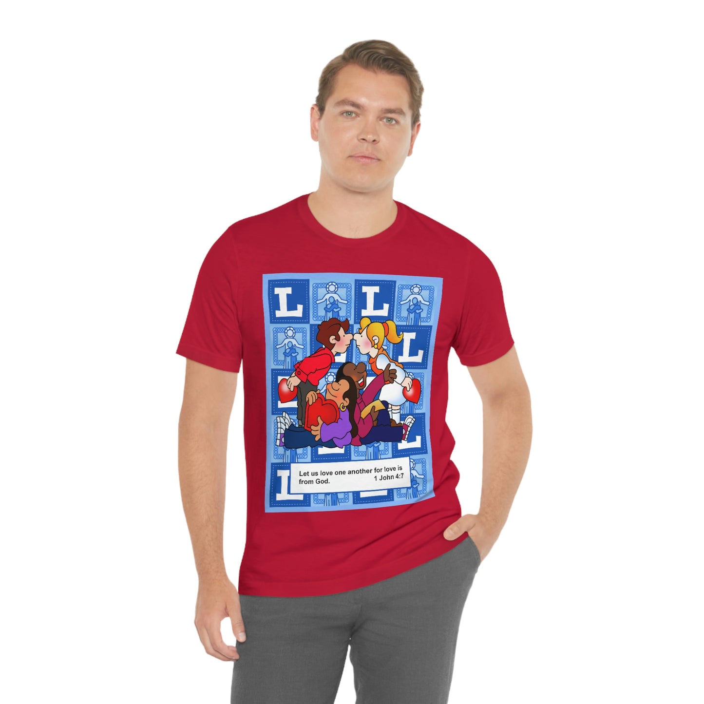 The Bible as Simple as ABC L Unisex Jersey Short Sleeve Tee