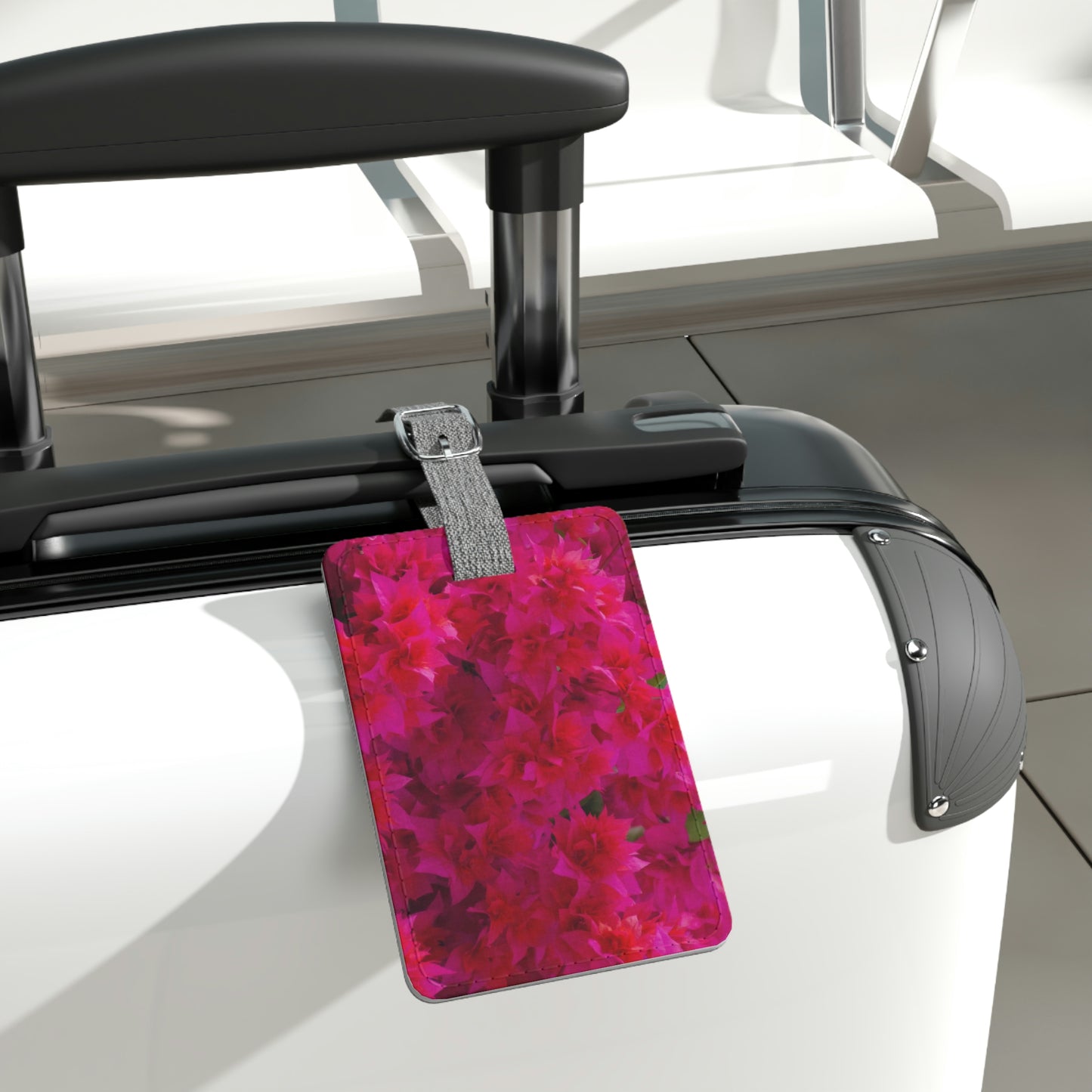 Flowers 27 Saffiano Polyester Luggage Tag, Rectangle