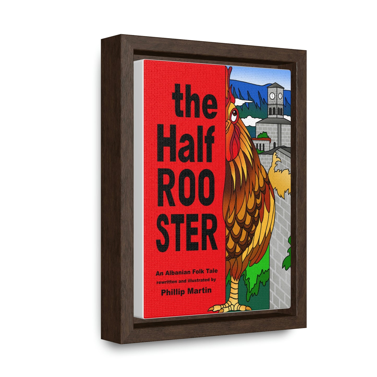 The Half Rooster Gallery Canvas Wraps, Vertical Frame