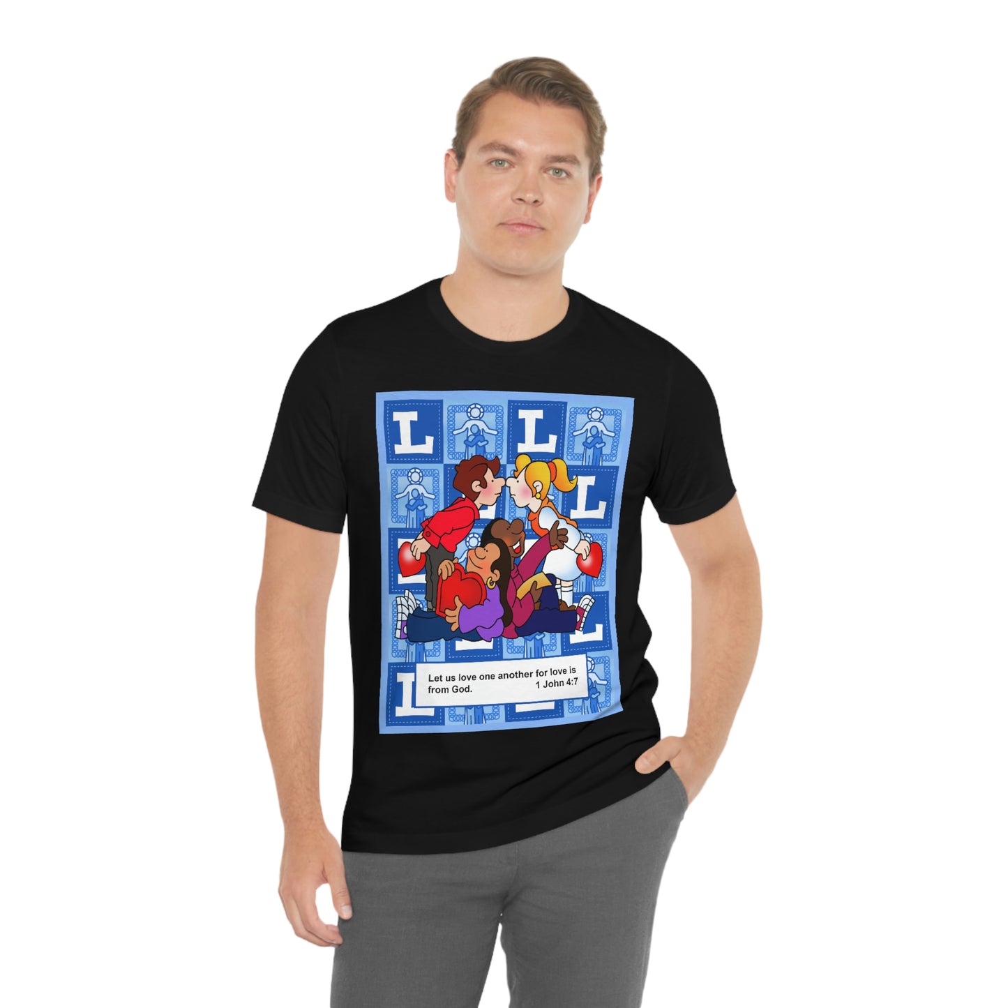 The Bible as Simple as ABC L Unisex Jersey Short Sleeve Tee