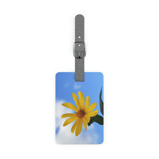Flowers 32 Saffiano Polyester Luggage Tag, Rectangle