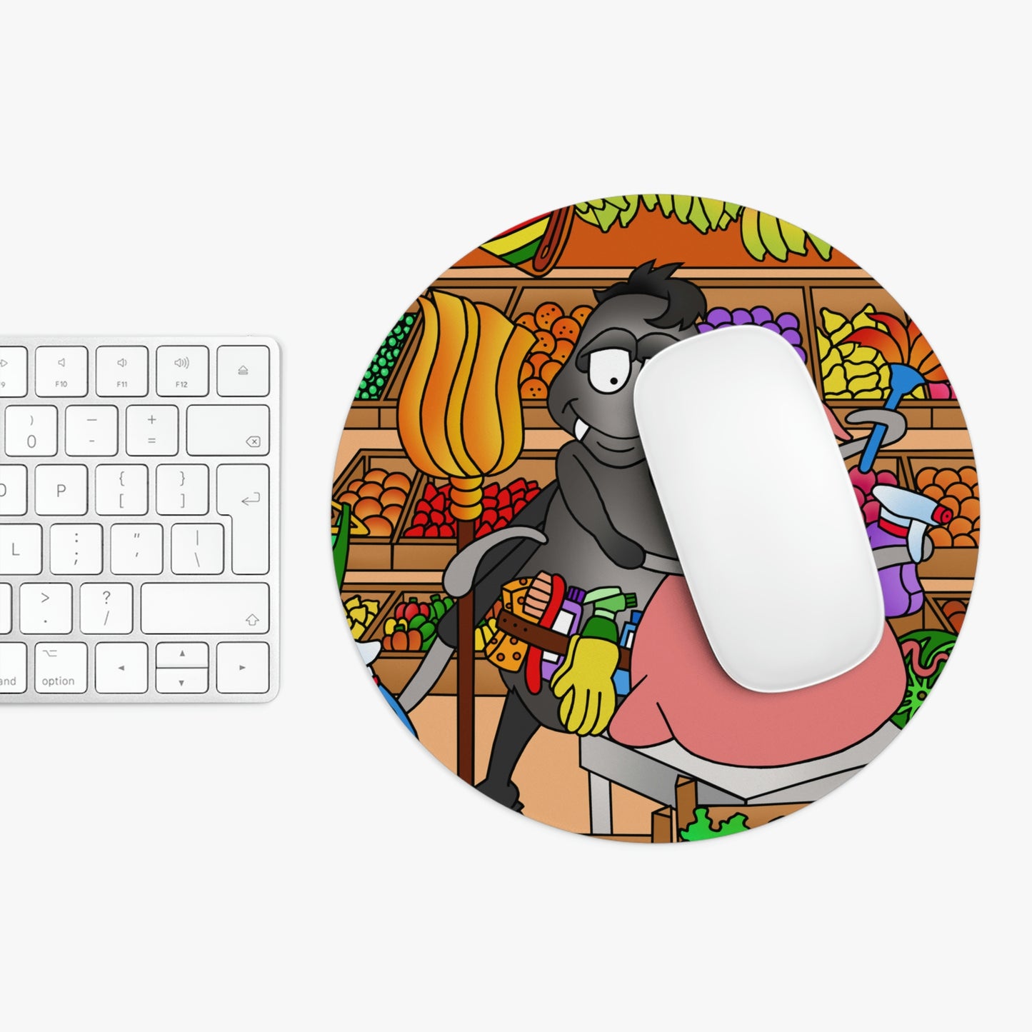 Anansi and the Market Pig Mouse Pad