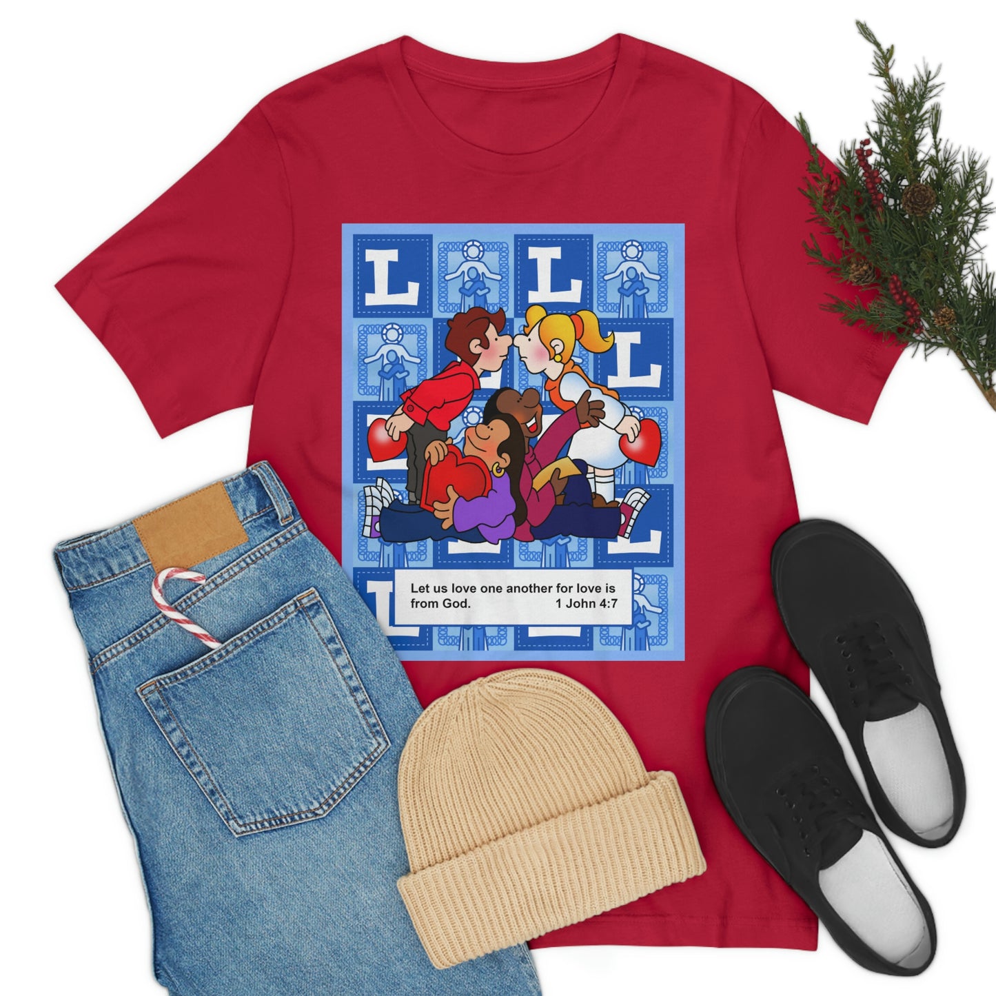 The Bible as Simple as ABC L Unisex Jersey Short Sleeve Tee