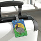 A Fowl Chain of Events Saffiano Polyester Luggage Tag, Rectangle