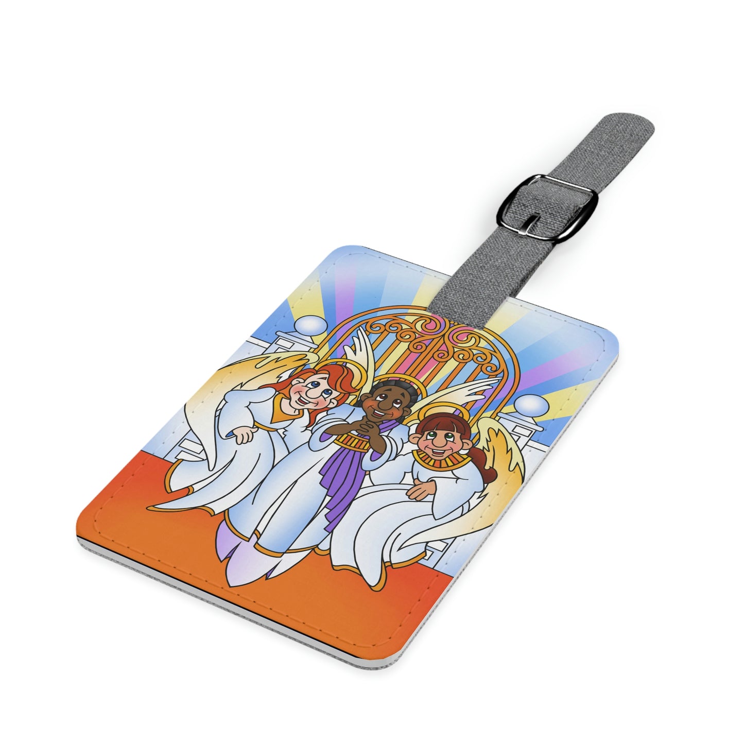 Shirley, Goodness, and Mercy Saffiano Polyester Luggage Tag, Rectangle