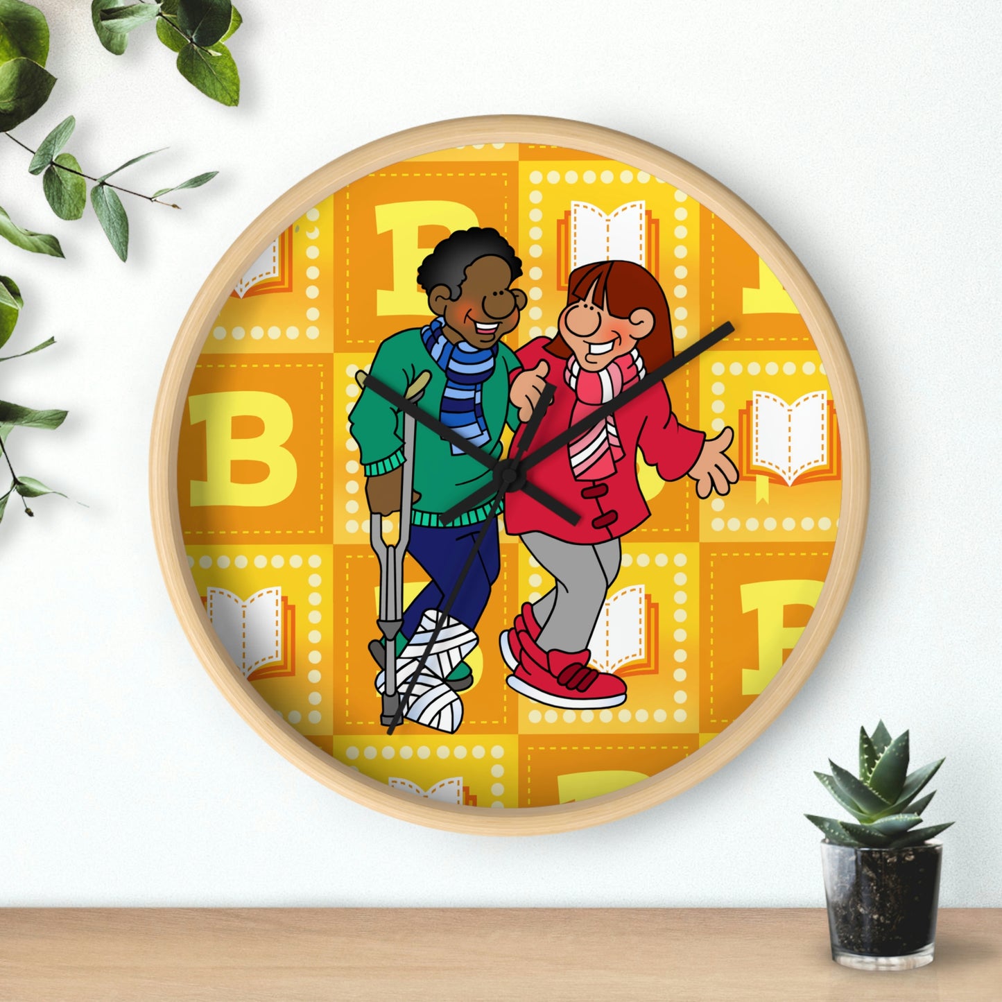 The Bible as Simple as ABC B Wall Clock