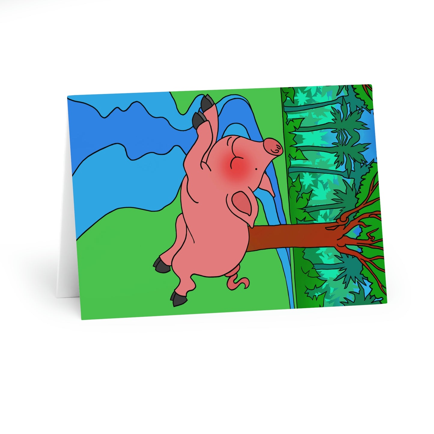 Anansi and the Market Pig! Greeting Cards (5 Pack)