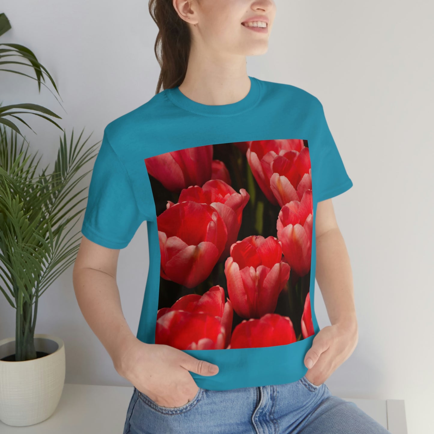 Flowers 09 Unisex Jersey Short Sleeve Tee