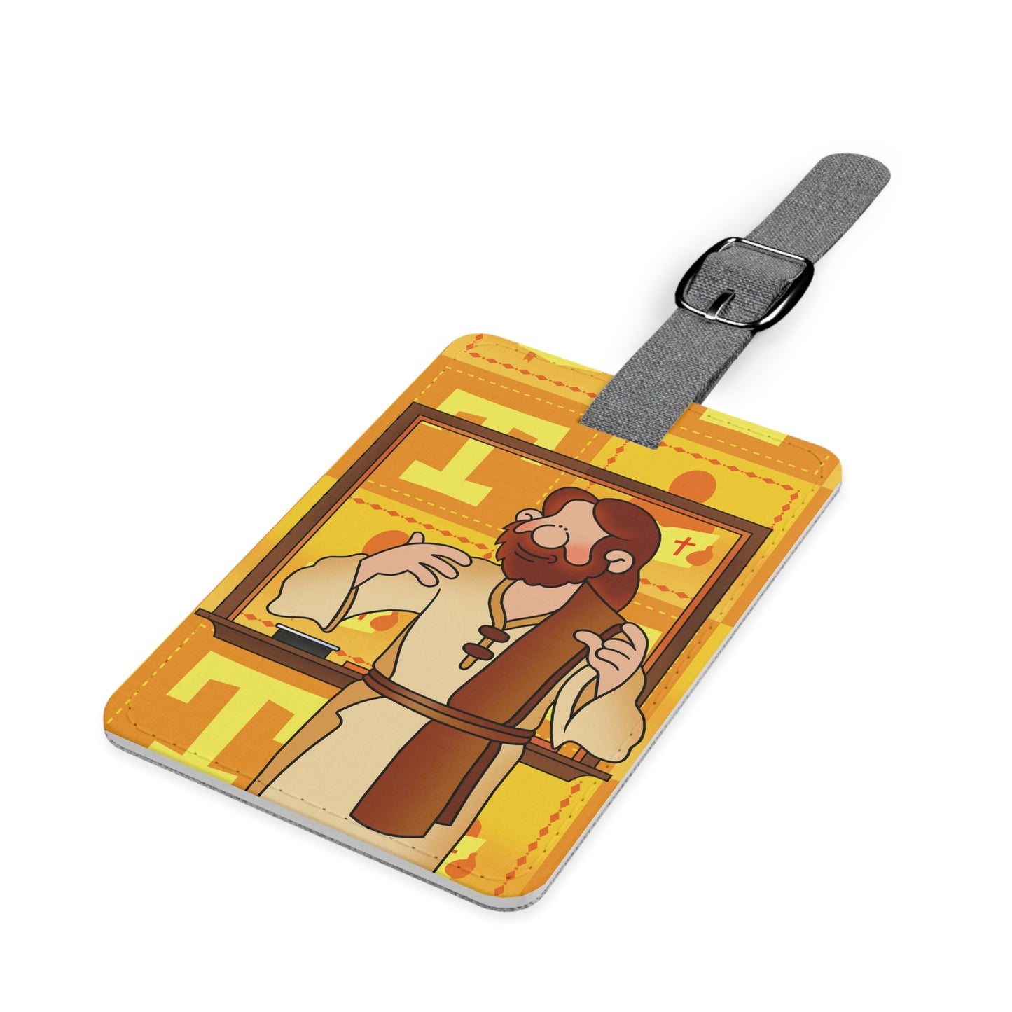 The Bible as Simple as ABC T Saffiano Polyester Luggage Tag, Rectangle