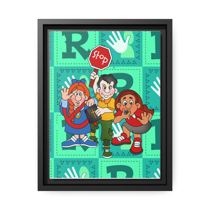 The Bible as Simple as ABC R Matte Canvas, Black Frame