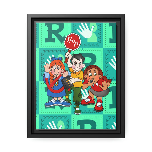 The Bible as Simple as ABC R Matte Canvas, Black Frame