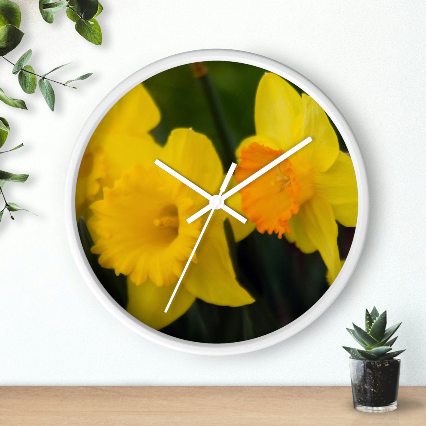 Flowers 10 Wall Clock