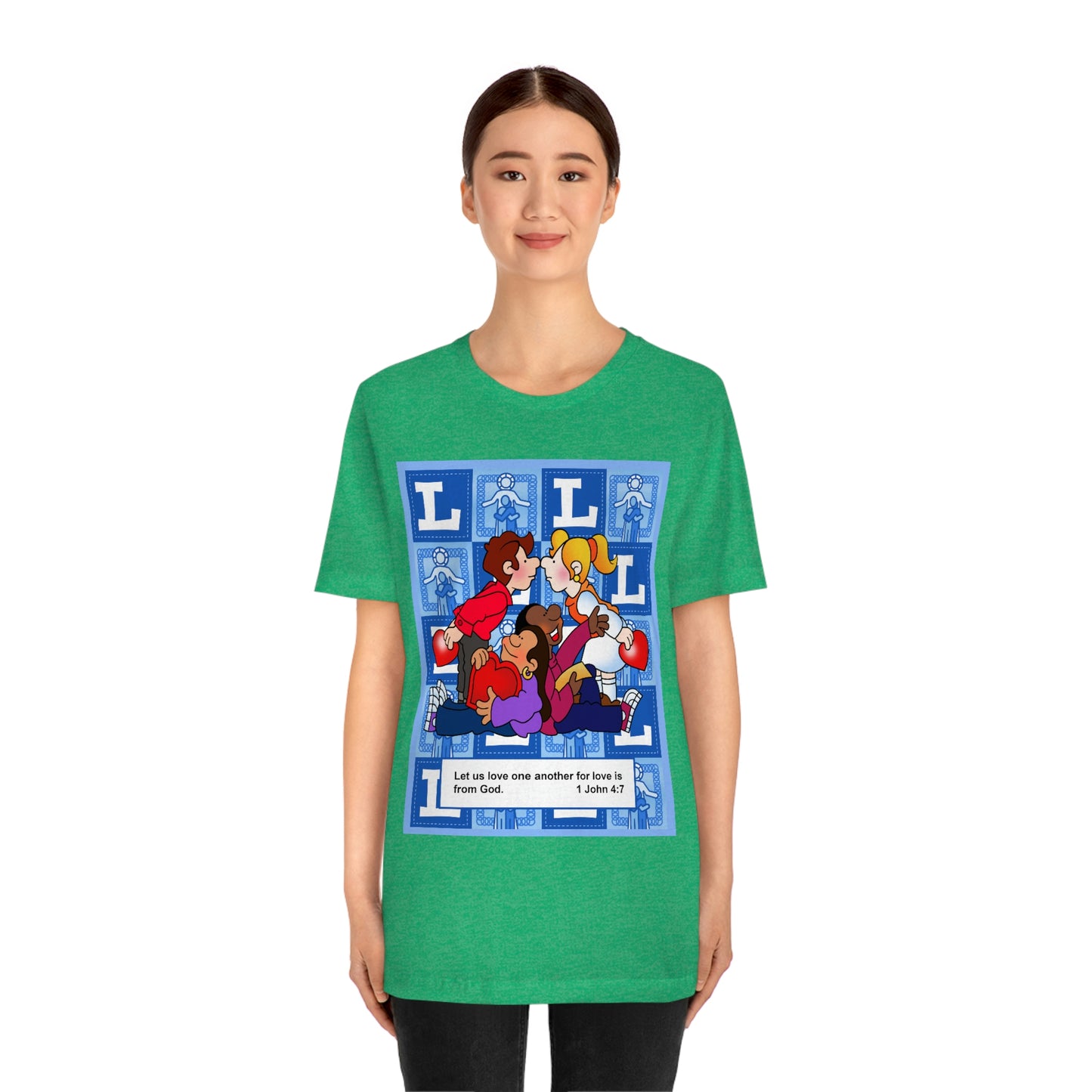 The Bible as Simple as ABC L Unisex Jersey Short Sleeve Tee
