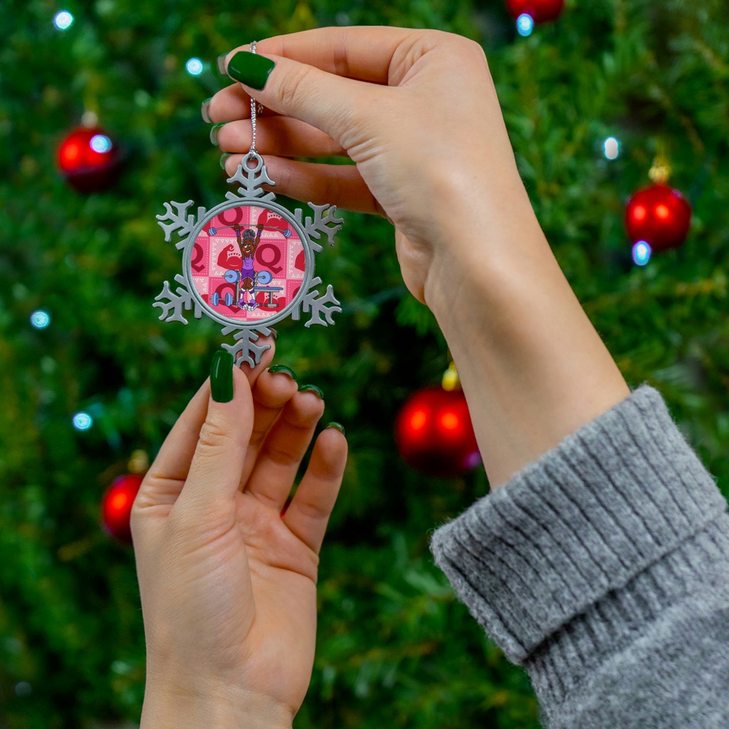 The Bible as Simple as ABC Q Pewter Snowflake Ornament