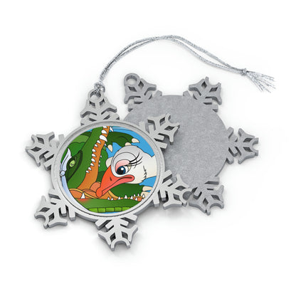 Once Upon Southern Africa! Pewter Snowflake Ornament