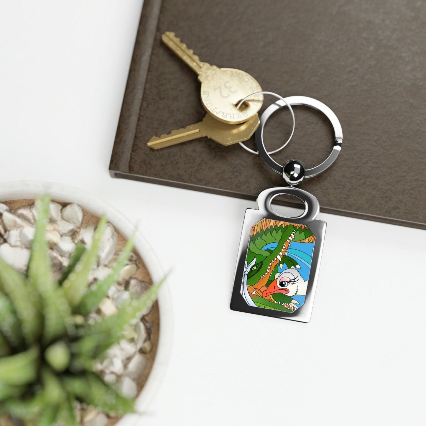 Once Upon Southern Africa! Rectangle Photo Keyring