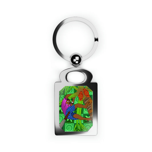 A Fowl Chain of Events! Rectangle Photo Keyring