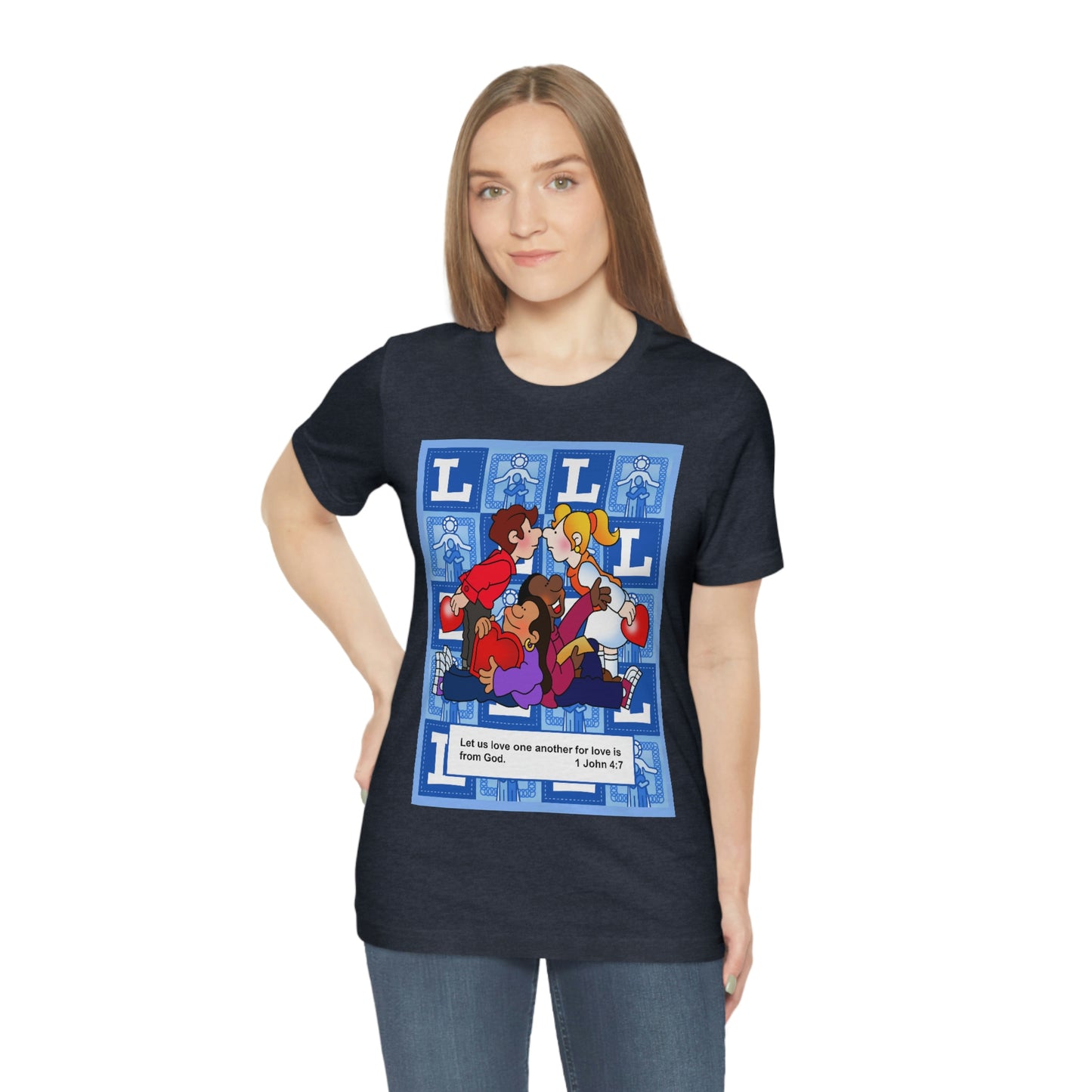 The Bible as Simple as ABC L Unisex Jersey Short Sleeve Tee