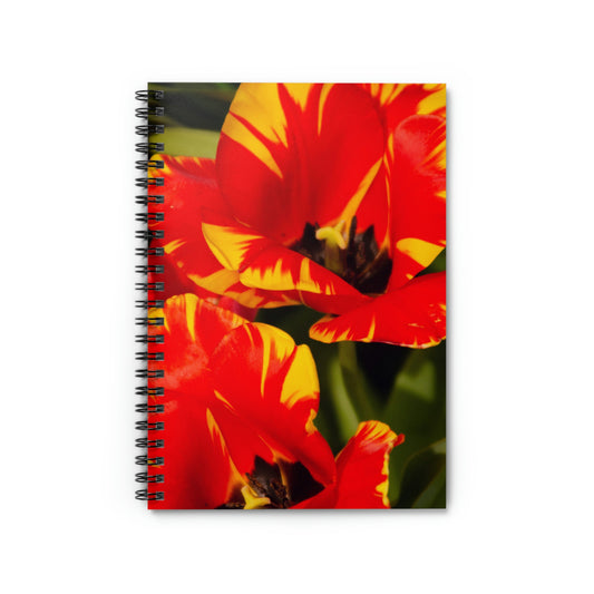 Flowers 12 Spiral Notebook - Ruled Line