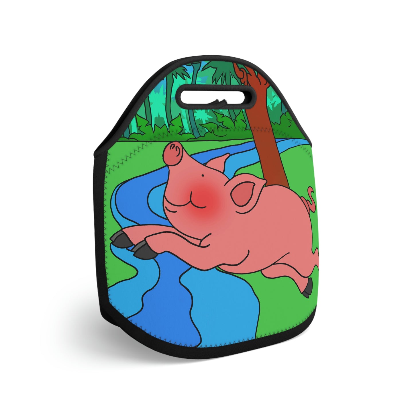 Anansi and the Market Pig! Neoprene Lunch Bag