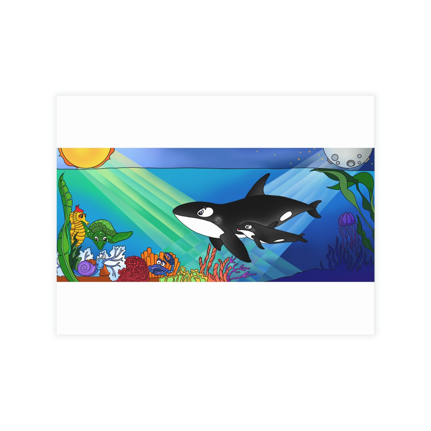 Orcas Greeting Card Bundles (envelopes not included)