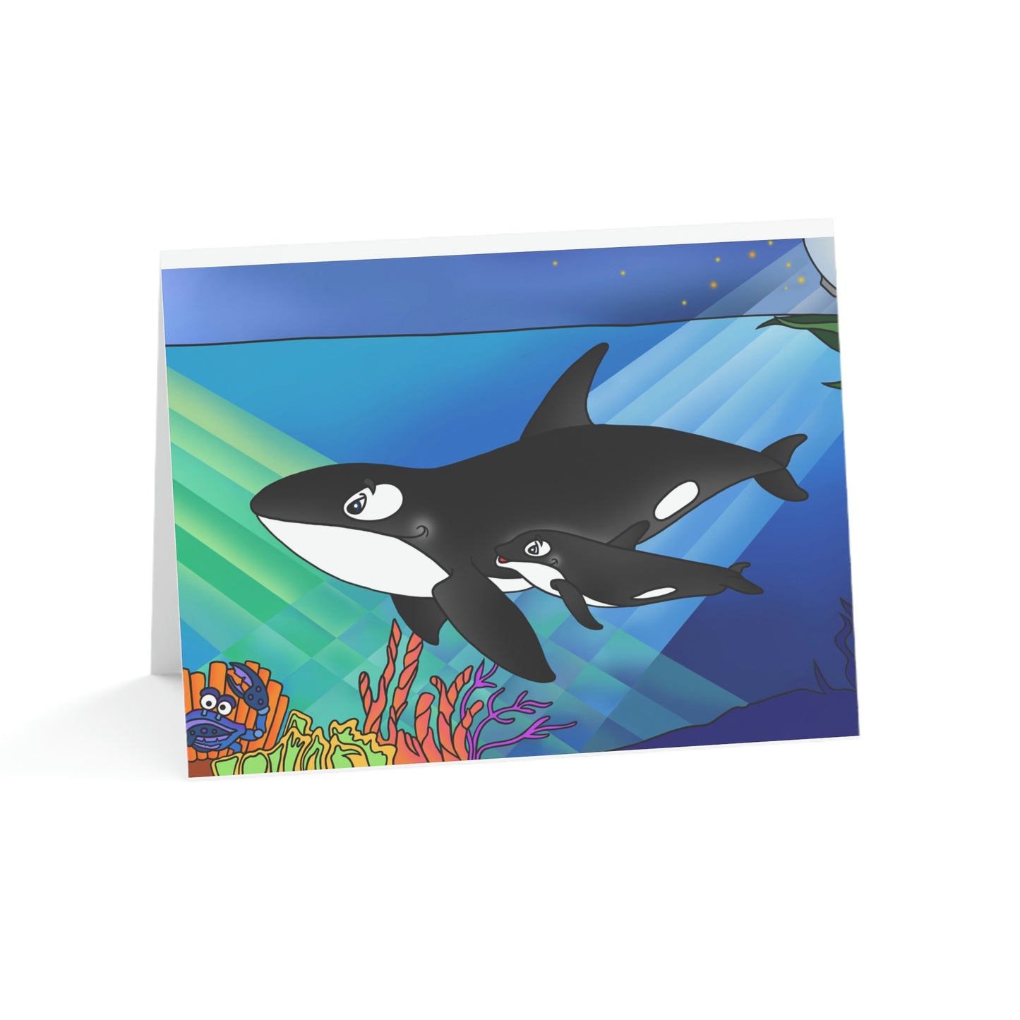 Orcas Greeting Cards (1, 10, 30, and 50pcs)