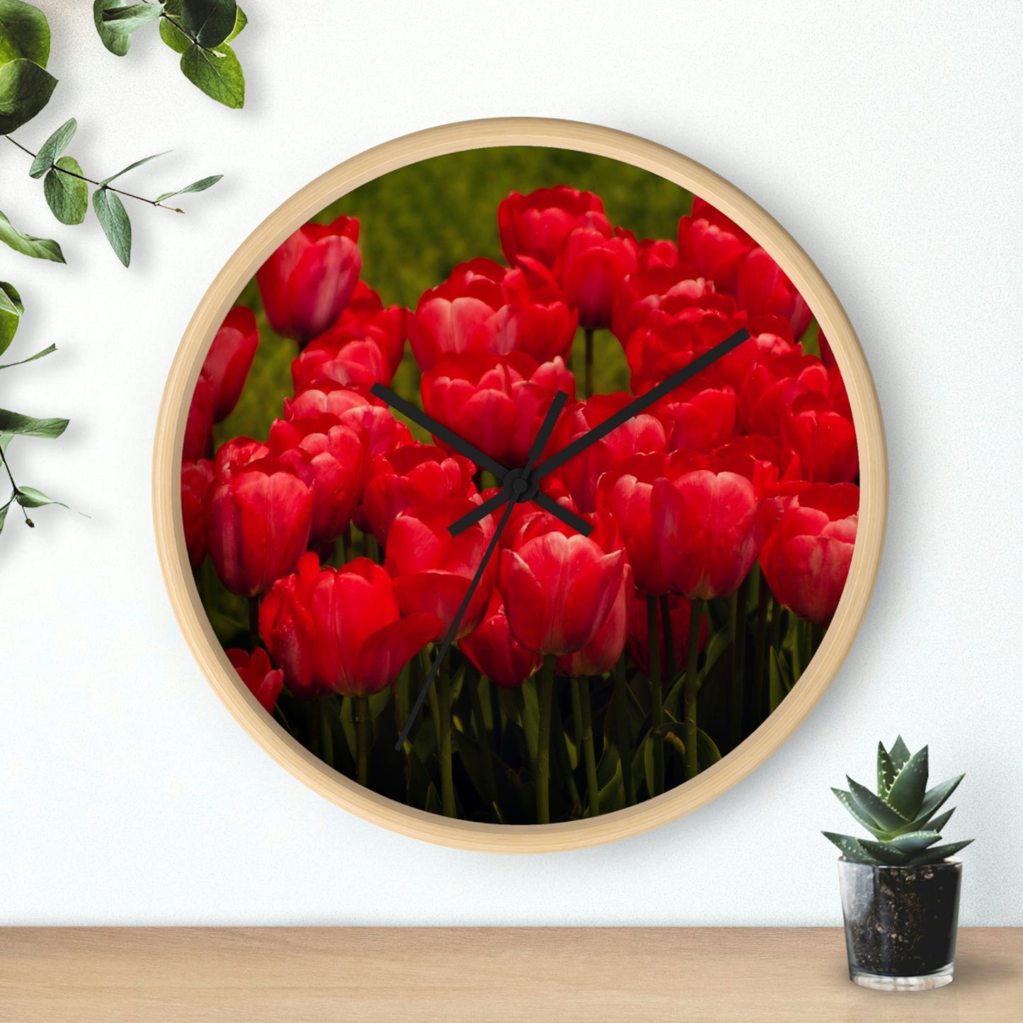 Flowers 21 Wall Clock