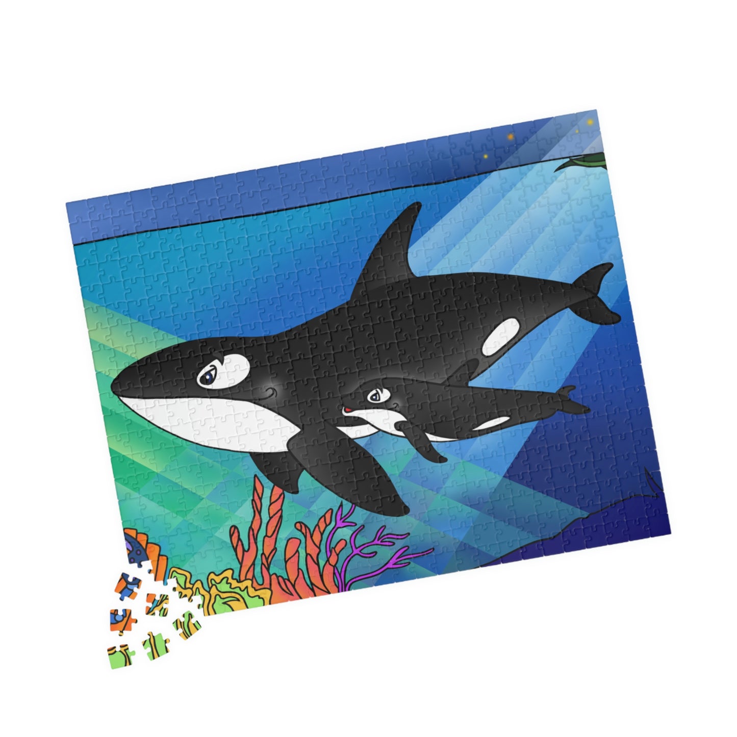 Orcas Puzzle (110, 252, 500, 1014-piece)