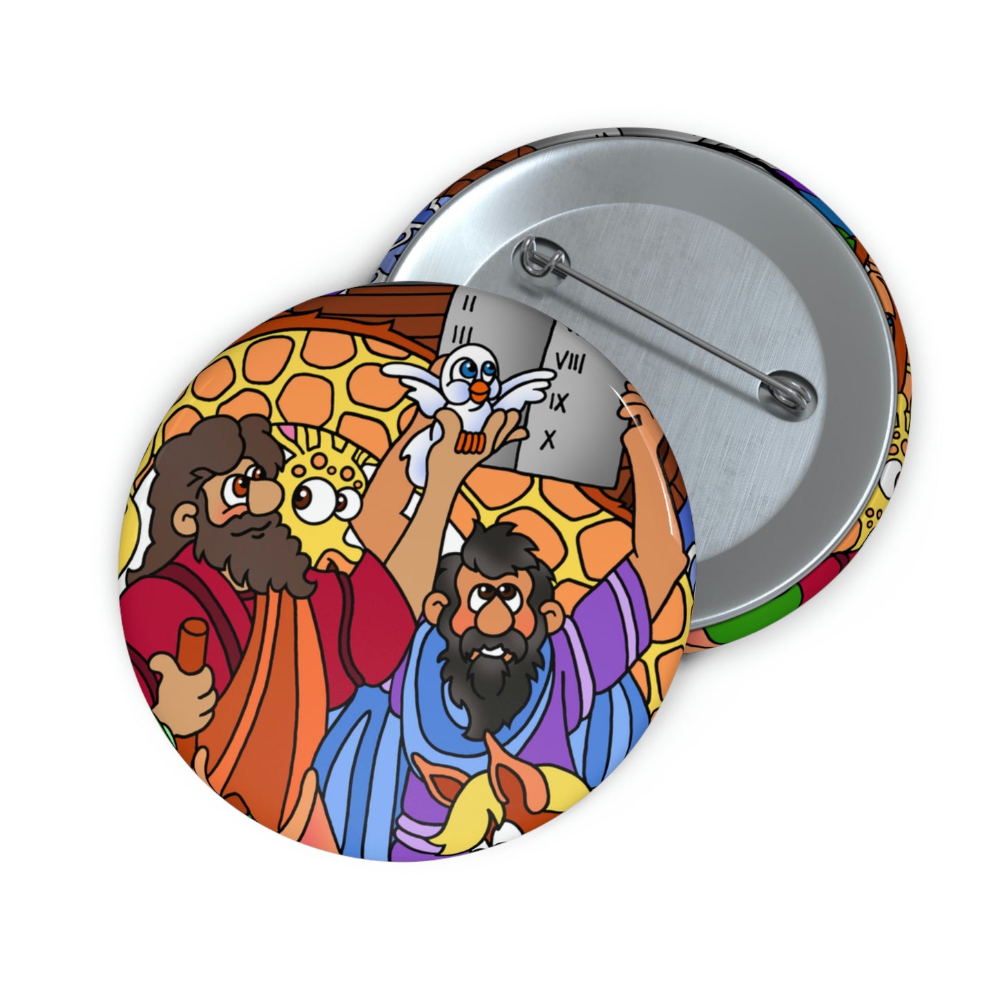 Hark and Harold Angel Sing! Custom Pin Buttons