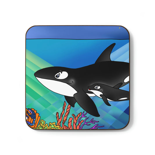 Orcas Hardboard Back Coaster
