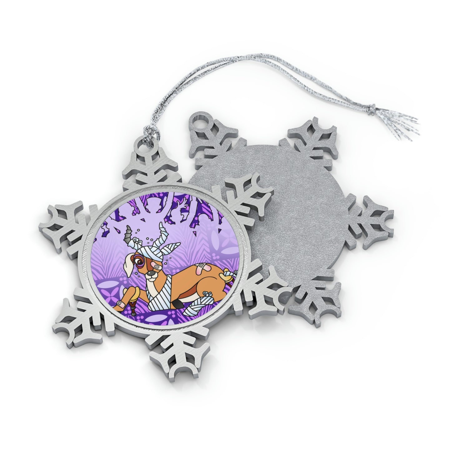 The Day that Goso Fell! Pewter Snowflake Ornament